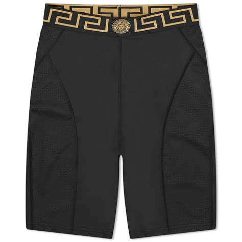 versace cycling shorts|versace leather pants men's.